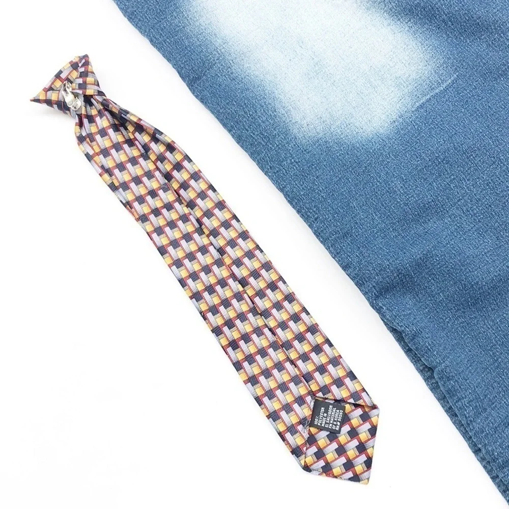 Little boy printed clip on tie